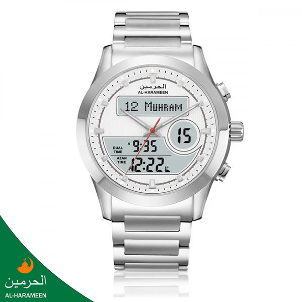 سـاعـة الـحـرمـــين الـرجـالـيـة الـفـــاخـرة HA-6101 مقاس 46MM بألوان متعددة